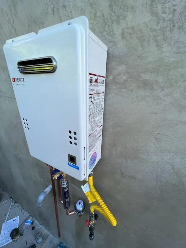 Tankless water heater installation for Worley homes