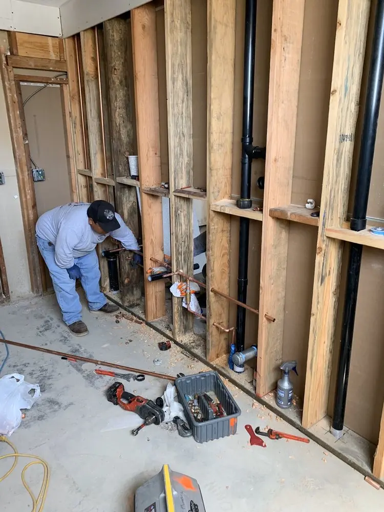 Commercial rough-in plumbing for Water Heater Replacement in Worley